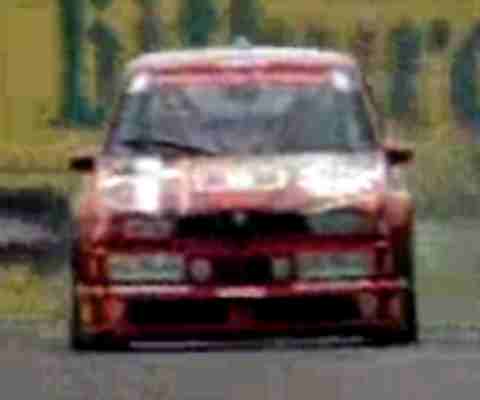 The front of the 155 Alfa Romeo Touring Car